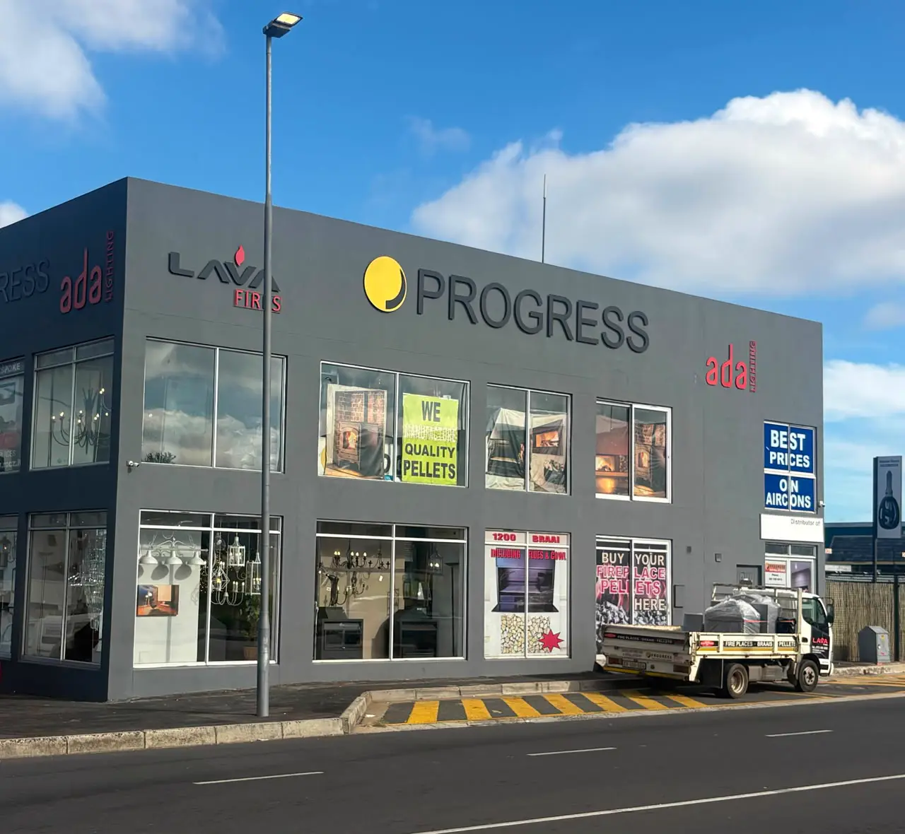 The Progress Group showroom in Bellville, Cape Town